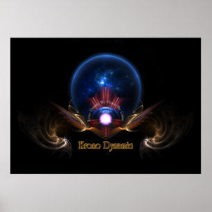 Krono Dynamic Fraktal Art Poster