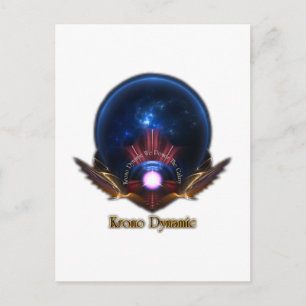 Krono Dynamic Fraktal Art Postkarte