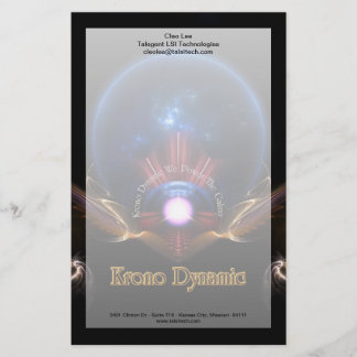 Krono Dynamic Fraktal Art Stationery Briefpapier