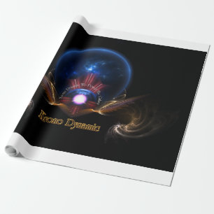 Krono Dynamic Fraktal Kunst Geschenkpapier