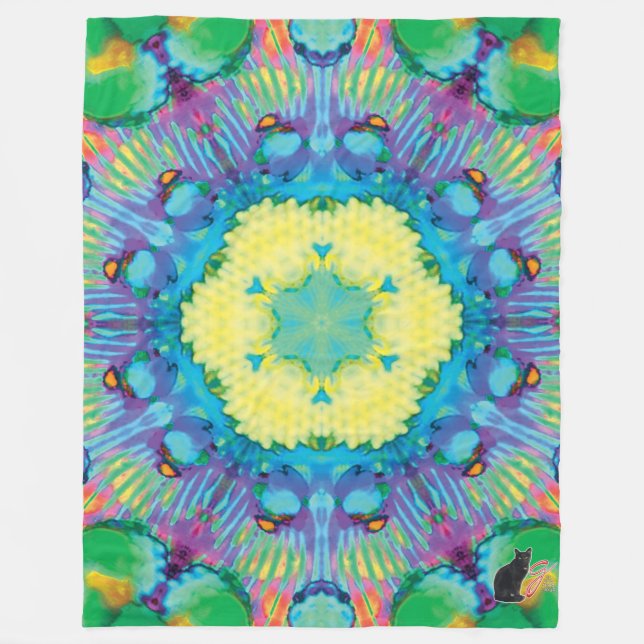 Kronos Kaleidoscope Fleecedecke (Vorderseite)
