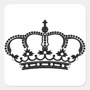 Kronprinz König Quadratischer Aufkleber