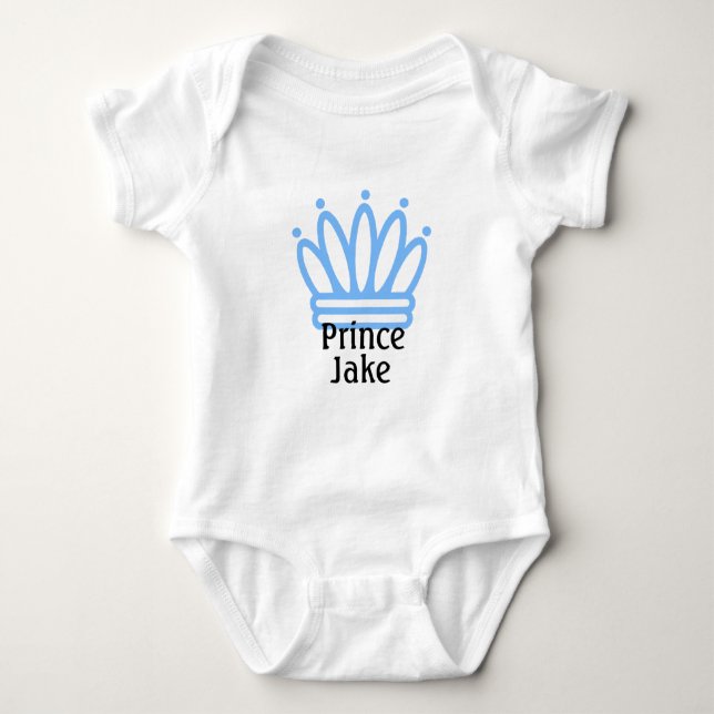 Kronprinz mit Namen Baby Strampler (Vorderseite)