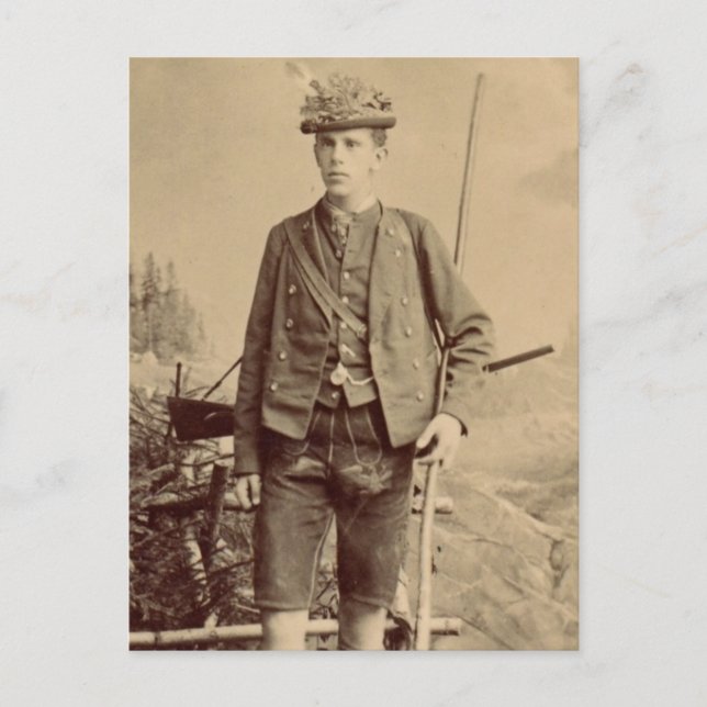 Kronprinz RUDOLF von Österreich #074H Postkarte (Vorderseite)