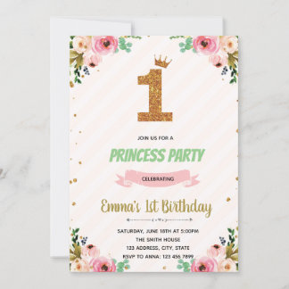 Kronprinzessin Einladung zum 1. Geburtstag