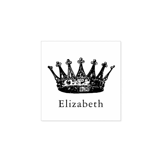 Kronprinzessin Personalisiert Gummistempel (Prägung)