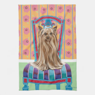 Kronprinzessin Yorkie Geschirrtuch