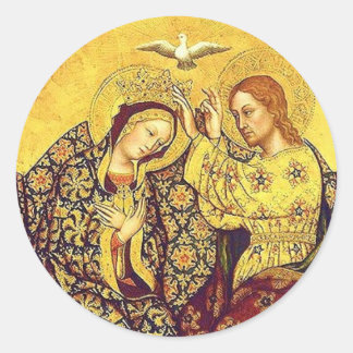 Krönung der gesegneten Jungfrau Mary Stickers