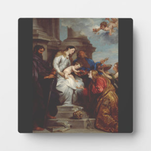 Krönung der heiligen Rosalia von Anthony van Dyck Fotoplatte