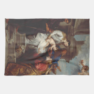 Krönung der heiligen Rosalia von Anthony van Dyck Geschirrtuch