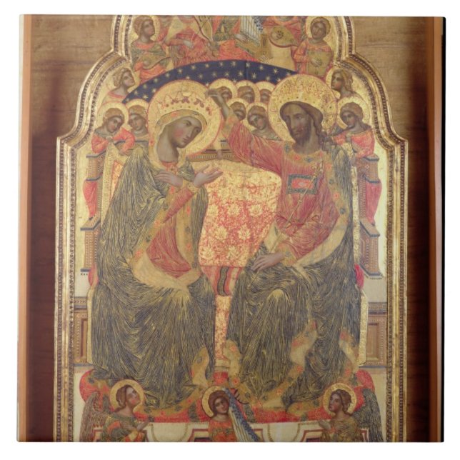 Krönung der Jungfrau, 1372 Fliese (Vorderseite)