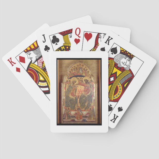 Krönung der Jungfrau, 1372 Spielkarten (Rückseite)