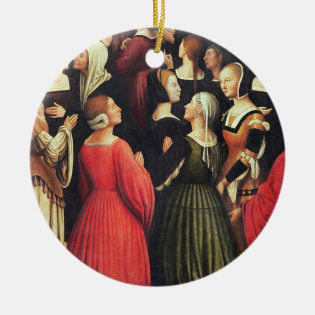 Krönung der Jungfrau, 1513 (Öl auf Platte) (det Keramikornament (Vorne)