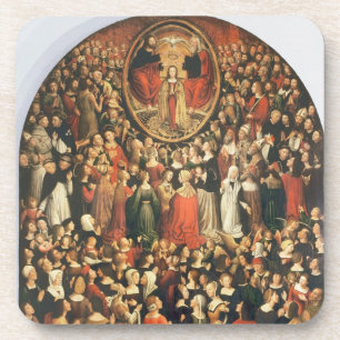 Krönung der Jungfrau, 1513 (Öl auf Platte) Getränkeuntersetzer