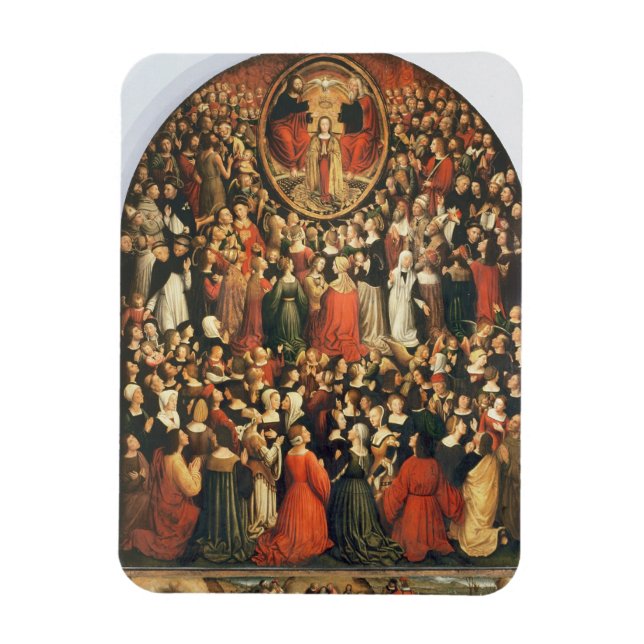 Krönung der Jungfrau, 1513 (Öl auf Tafel) Magnet (Vertikal)