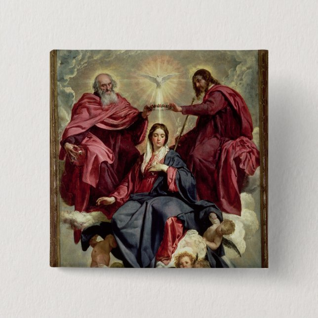 Krönung der Jungfrau, c.1641-42 Button (Vorderseite)