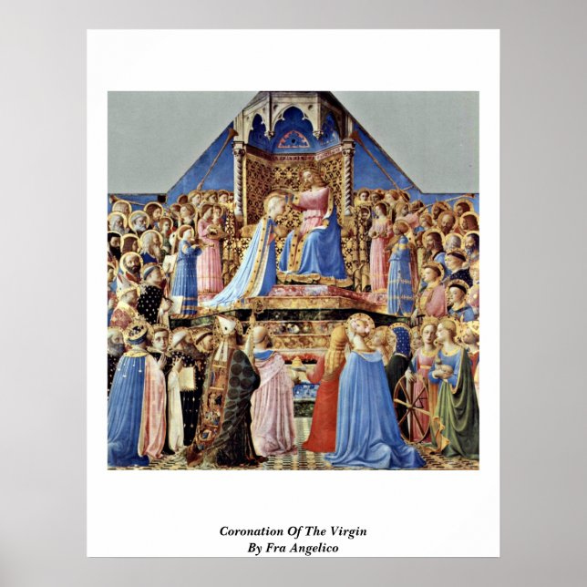 Krönung der Jungfrau von Fra Angelico Poster (Vorne)