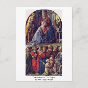 Krönung der Jungfrau von Fra Filippo Lippi Postkarte