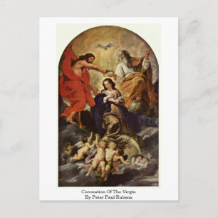 Krönung der Jungfrau von Peter Paul Rubens Postkarte