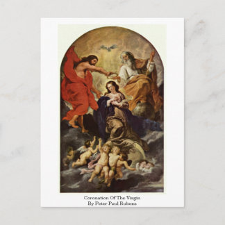 Krönung der Jungfrau von Peter Paul Rubens Postkarte