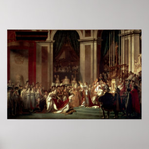 Krönung Napoleons von Jacques-Louis David Poster