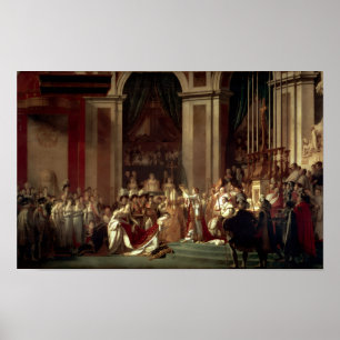 Krönung Napoleons von Jacques-Louis David Poster