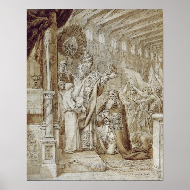 Krönung von Charlemagne Poster (Vorne)
