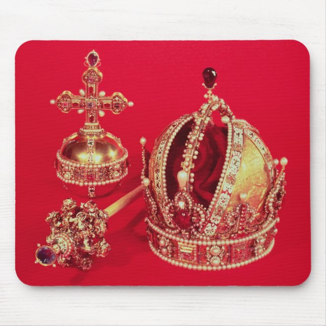KrönungRegalia von Rudolph II Mousepad (Vorne)