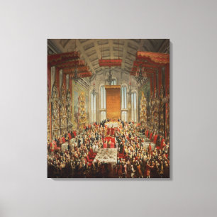 Krönungs-Bankett von Joseph II in Frankfurt Leinwanddruck