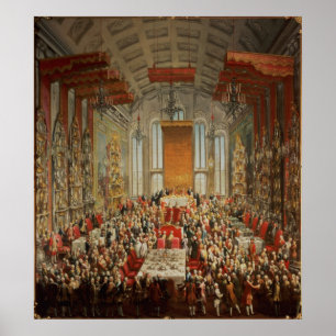 Krönungs-Bankett von Joseph II in Frankfurt Poster