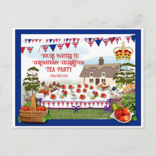 Krönungsfeier Party Einladung