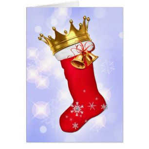 Kronweihnachtlicher Strumpf