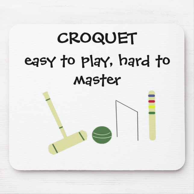 Kroquet-Spiel Mousepad (Vorne)