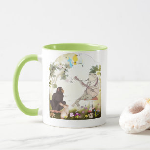 Krötenfrosch spielt Banjo mit Tieren Tasse