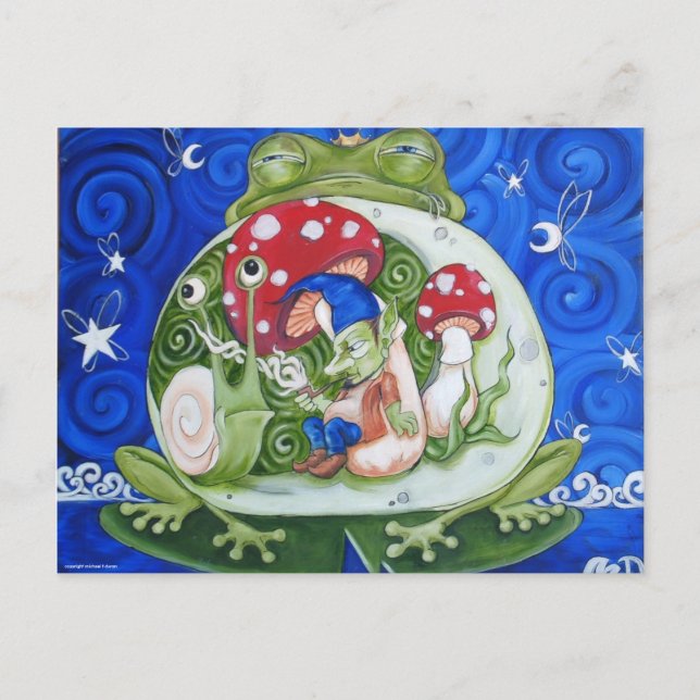 Krötenkönig, Postkarte (Vorderseite)