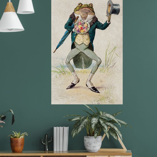 Krötenzeichnung Poster (Wohnzimmer 1)