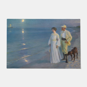 Kroyer - Der Künstler und seine Ehefrau am Strand Fußmatte