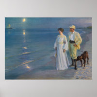 Kroyer - Der Künstler und seine Ehefrau am Strand