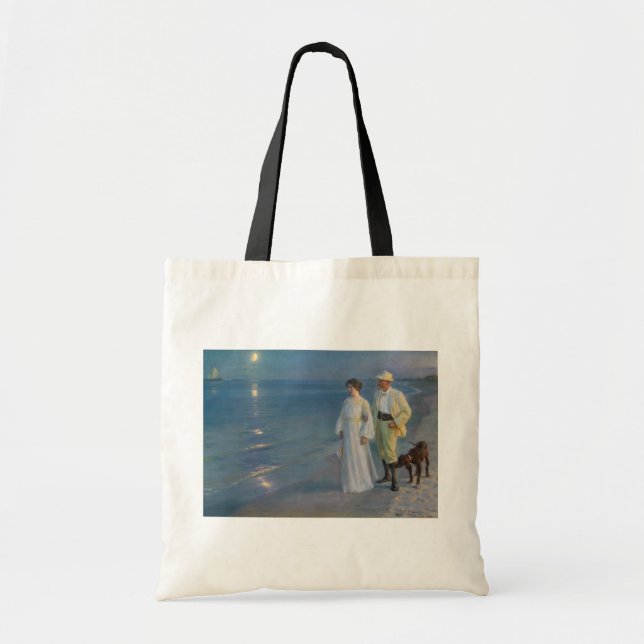 Kroyer - Der Künstler und seine Ehefrau am Strand Tragetasche (Vorne)