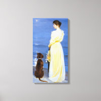 Kroyer - Die Ehefrau und der Hund des Künstlers an