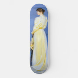 Kroyer - Die Ehefrau und der Hund des Künstlers an Skateboard