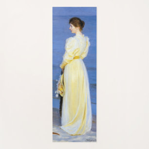 Kroyer - Die Frau des Künstlers und Hund am Ufer Yogamatte