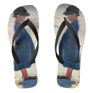 Kroyer - Kleines Mädchen am Strand von Skagen Flip Flops