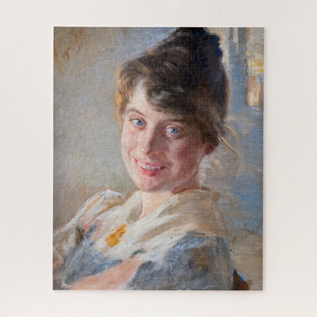 Kroyer - Portrait der Ehefrau Marie der Künstlerin (Vertikal)