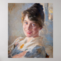 Kroyer - Portrait der Ehefrau Marie der Künstlerin