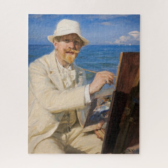 Kroyer - Selbstportrait am Strand von Skagen (Vertikal)