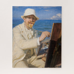 Kroyer - Selbstporträt am Strand von Skagen