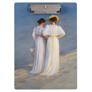 Kroyer - Sommer-Abend am Skagen Beach Closesion Klemmbrett