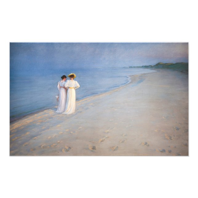 Kroyer - Sommer-Abend am Skagen Beach Fotodruck (Vorne)