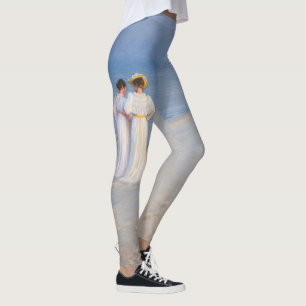 Kroyer - Sommer-Abend am Skagen Beach Leggings